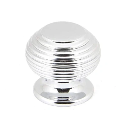 Image of From the Anvil Polished Chrome Beehive Cabinet Knob 30mm