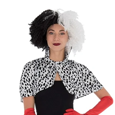 Image of Zac&#039;s Alter Ego Fancy Dress Dalmation Lady Spotted Capelet