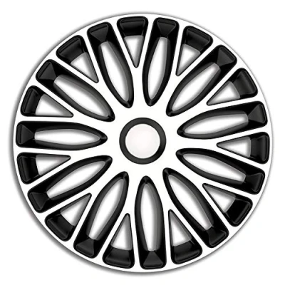 Image of AUTO STYLE Set wheel covers Mugello 15 inch white/black
