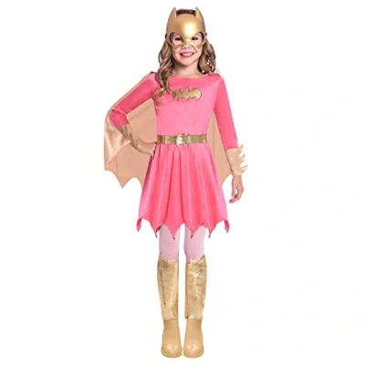 Image of (PKT) (9906728) Child Girls Batgirl Pink Costume (8 10yr)