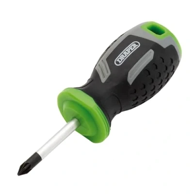 Image of Draper Pozi Soft Grip Screwdriver, PZ1 x 38mm 13367 Magnetic Tip, CRV Blade