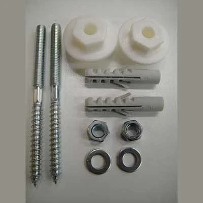 Image of Twyford SR1018XX NA 140mm Masonry Wall Bolts (Pair), Bathroom