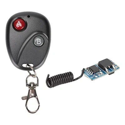 Image of Wireless Remote Switch, DC 12V 433MHz Relay RF Control Light Switches Transmitter and Receiver for Home
