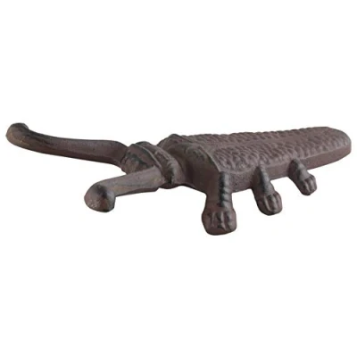 Image of Woodside Wellie/Wellington Remover Puller Vintage Beetle Boot Jack, Metal, Black, 14 x 8 cm