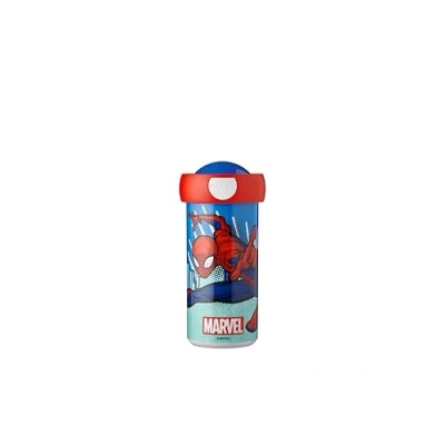 Image of Mepal School Beaker Campus Drink Cup Leak Proof For Children Reusable BPA free &amp; Dishwasher Safe 300 ml Spiderman