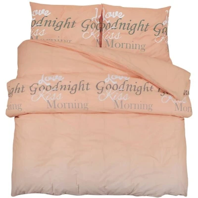 Image of vidaXL Duvet Cover Set Pink 240x220 cm Cotton
