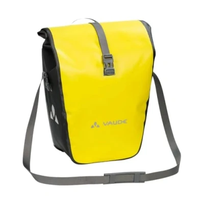 Image of VAUDE Bike Pannier Bag Aqua Back Single 1 x 24 L in Yellow, Waterproof Rear Pannier, for Bicycles, Easy Attachment Made Germany