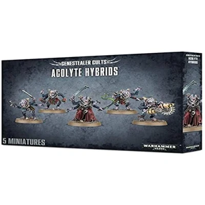 Image of Games Workshop 99120117003&quot; Warhammer 40,000 Gene Stealer Cults Acolyte Hybrids, Black