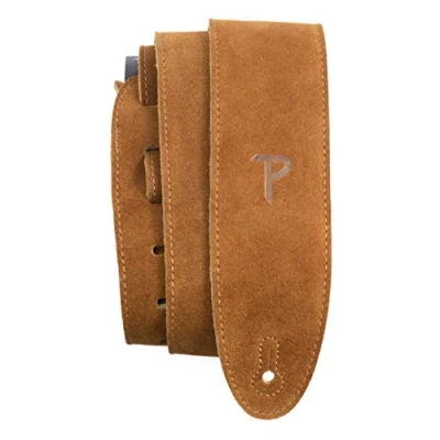 Image of Perri’s Leathers Ltd. Guitar Strap Suede Natural Adjustable For Acoustic/Bass/Electric Made in Canada (BBS 200)