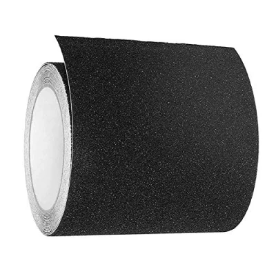Image of Anti Slip Tape Black, Non Safety Grip for Stairs Steps Skid Tread High Traction Friction Adhesive