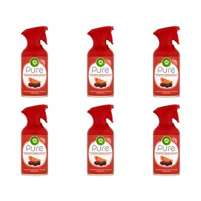 Image of Airwick Essentials Oils Freshmatic Autospray Mulled Wine Scent, 6 Refills X 250ml