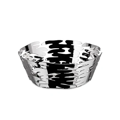 Image of Alessi Barket BM10/18 Design Centerpiece with Openwork Decoration, 18/10 Stainless Steel, 18 cm