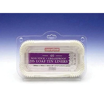 Image of Caroline 40 Loaf Tin Liners 2lb