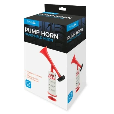 Image of Simply PAH01 Handheld Rechargeable Pump Air Horn for Security, Emergencies, Boats, Hiking, and Sports
