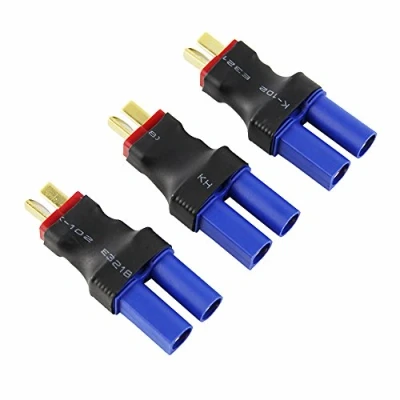 Image of OliYin 3pcs/lot Male Deans to Female EC5 Losi Connector Adapter Brushless Lipo 1/8 1:8(pack of 3)