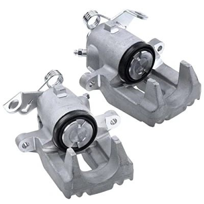 Image of Frankberg 2x Brake Caliper Rear Compatible with A3 1997 2003 TT 1998 2006 Toledo II 2000 Octavia I 2010 B.o.r.a 2005 Golf IV Replace# 1J0615423B