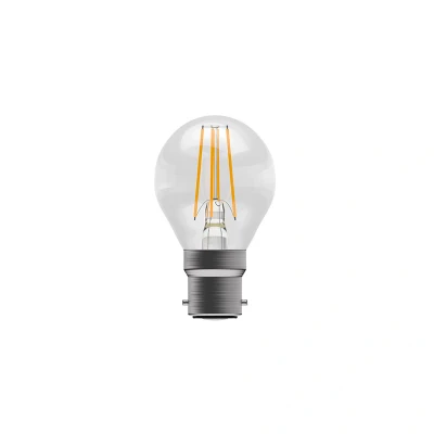 Image of Dimmable Round Clear LED Filament Bulb B22 4000K 3.3W Bell Lighting