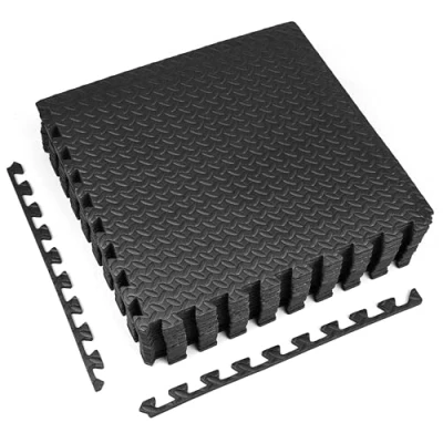 Image of Crystals Gym Flooring Mat, Foam Exercise Mats, Non Slip EVA Soft Mat For Yoga, Home Workout, Garage or Workshop (12 Mats 48 Sq Ft.)