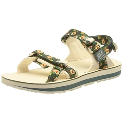 Image of Jack Wolfskin Women&#039;s OUTFRESH Deluxe Sandal W, Teal Grey All Over, 7 UK