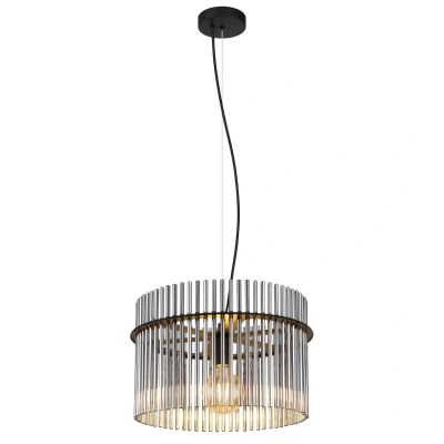 Image of Globo Gorley pendant light, Ø 40 cm, smoke grey, glass