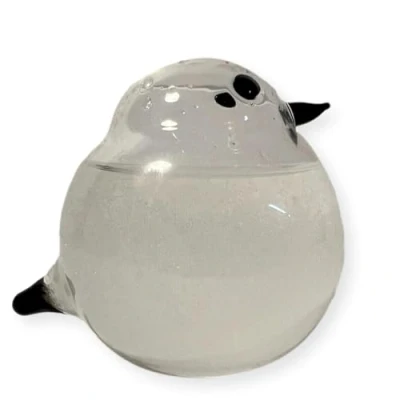 Image of Bird shaped storm glass Weather Forecaster 8cm (H) x 6.5cm (W) station Atmospheric predictor Decorative meteorological instrument