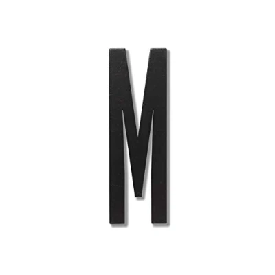 Image of Black wooden letter A Z M