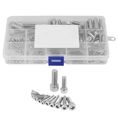 Image of 135pcs Hex Socket Head Cap Screws 304 Stainless Steel Bolts M2.5/M3/M4/M5/M6/M8