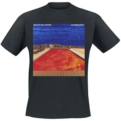 Image of Red Hot Chili Peppers T Shirt Californication Band Logo Official Mens Black XL