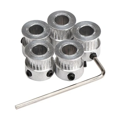 Image of DollaTek 5PCS Aluminum GT2 Timing Belt Pulley 20 Teeth Bore 8mm Width 6mm and Wrench for RepRap 3D Printer Prusa i3