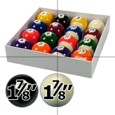 Image of Spots and Stripes 1 7/8&quot; Aramith Pool Ball Set
