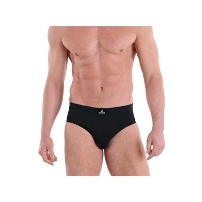Image of Navigare Men&#039;s 574 Sports Underwear, Pack of 6 , Black, Large