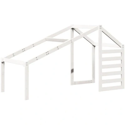 Image of vidaXL Kids&#039; Bed Roof White 188x97x113 cm Solid Wood Pine