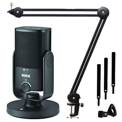 Image of Rode NT USB Mini Studio Condenser Microphone + Keepdrum MS138 Boom