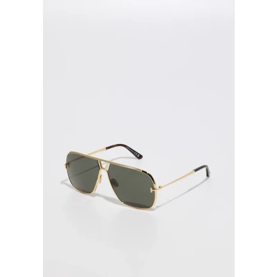 Image of TOM FORD Man FT1204 STAVROS 30N Sunglasses Metal Gold Green Squared Normal