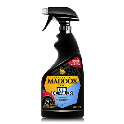 Image of Maddox Detail Tire Detailer 500 ml and Plastic Brightener Car Restorer Rejuvenator Exterior Rubber Hydrator Protects Shinescar cleaning tools Spray Moisturizer