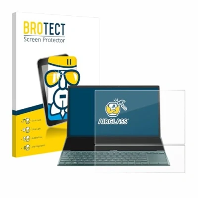 Image of brotect Glass Screen Protector Film compatible with ASUS ZenBook Duo 14 UX482 Foil 9H Protection [Scratch Resistant, High Clarity]