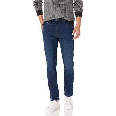 Image of Amazon Essentials Men&#039;s Skinny Fit Comfort Stretch Jean (Previously Goodthreads), Sanded Indigo, 38W / 34L