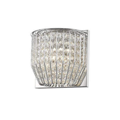 Image of Carlo 1 Light Wall Lamp Polished Chrome Fitting