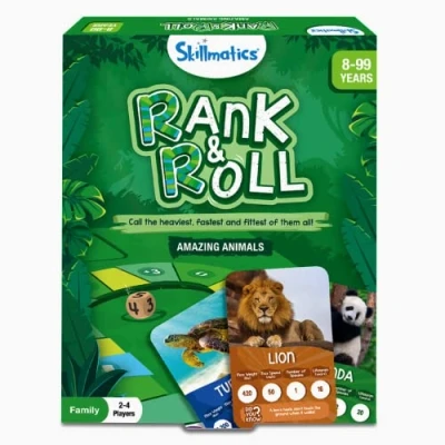 Image of Rank &amp; Roll Family Board Game Amazing Animals Trumps 2 4 Players