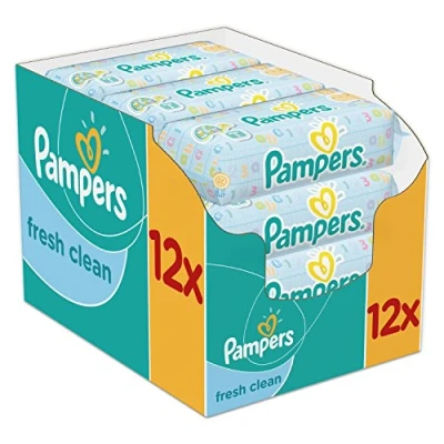 Image of Pampers Clean Fresh Wet Wipes 12x64 Piece (768 Pieces)