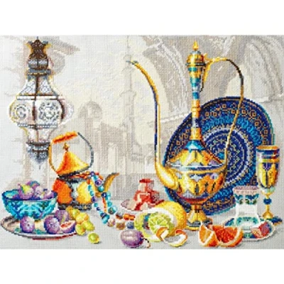 Image of Magic needle 220 423 ZW Marossos Counted Cross Stitch Kit with Zweigart Edition, Cotton, Multi Colour, 40 x 30 cm