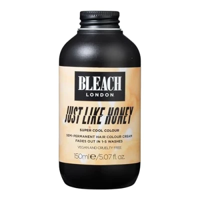 Image of BLEACH LONDON Just LIke Honey Semi Permanent Hair Colour Cream Golden Blonde, Vegan, Cruelty Free, Vibrant Temporary Dye 150 ml