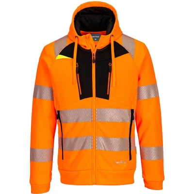 Image of Portwest DX4 Hi Vis Overhead Hoodie Orange/Black 4XL
