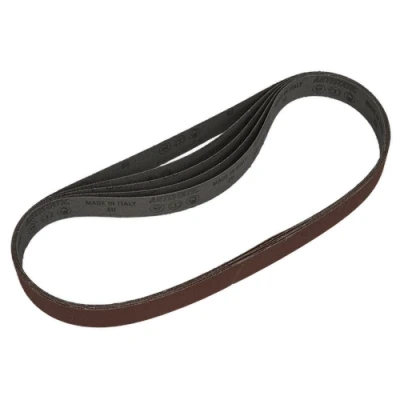 Image of Sealey Sanding Belt 25 x 762mm 80Grit Pack of 5