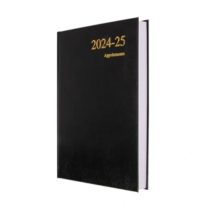 Image of Collins Essential A5 Academic Year 2024 25 Day a Page Diary Black Mid Planner for Students and Teachers ESSA51M.99 2425 July to 2025