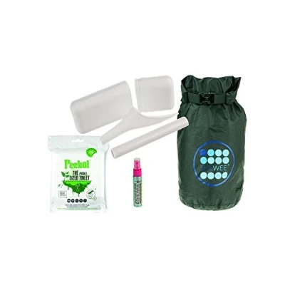 Image of SHEWEE Out &amp; About Pack Reusable Pee Funnel The Original Female Urination Device Since 1999! Quickly, Easily and Discreetly, Wee Standing Up Without Removing Clothing (White)