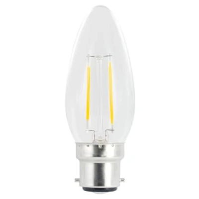 Image of Integral ILCANDB22NE070 2w Filament LED Candle, non dimmable, 4000K, B22, 250lm =25w