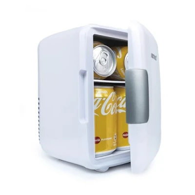 Image of ARTECH Mini Fridge 4 Litre 6 Can Portable AC+DC Power Cooler &amp; Warmer Coolers for Food, Drinks, Cosmetics/Makeup/Skincare Quiet Refrigerator Home, Bedrooms, Cars, Offices, Travel