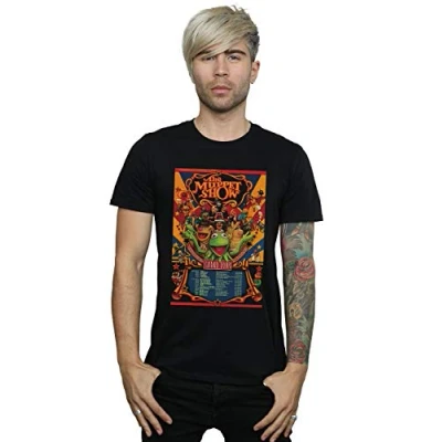 Image of Disney Men&#039;s The Muppets Muppet Show Poster T Shirt Black Large