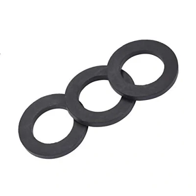 Image of 12pcs Washer Ring Shower Faucet Water Pipe Rubber Replacement for Sealing Black(1 inch)